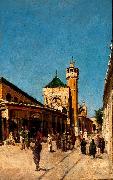 Johann Georg Grimm Street in Tunis oil painting picture wholesale